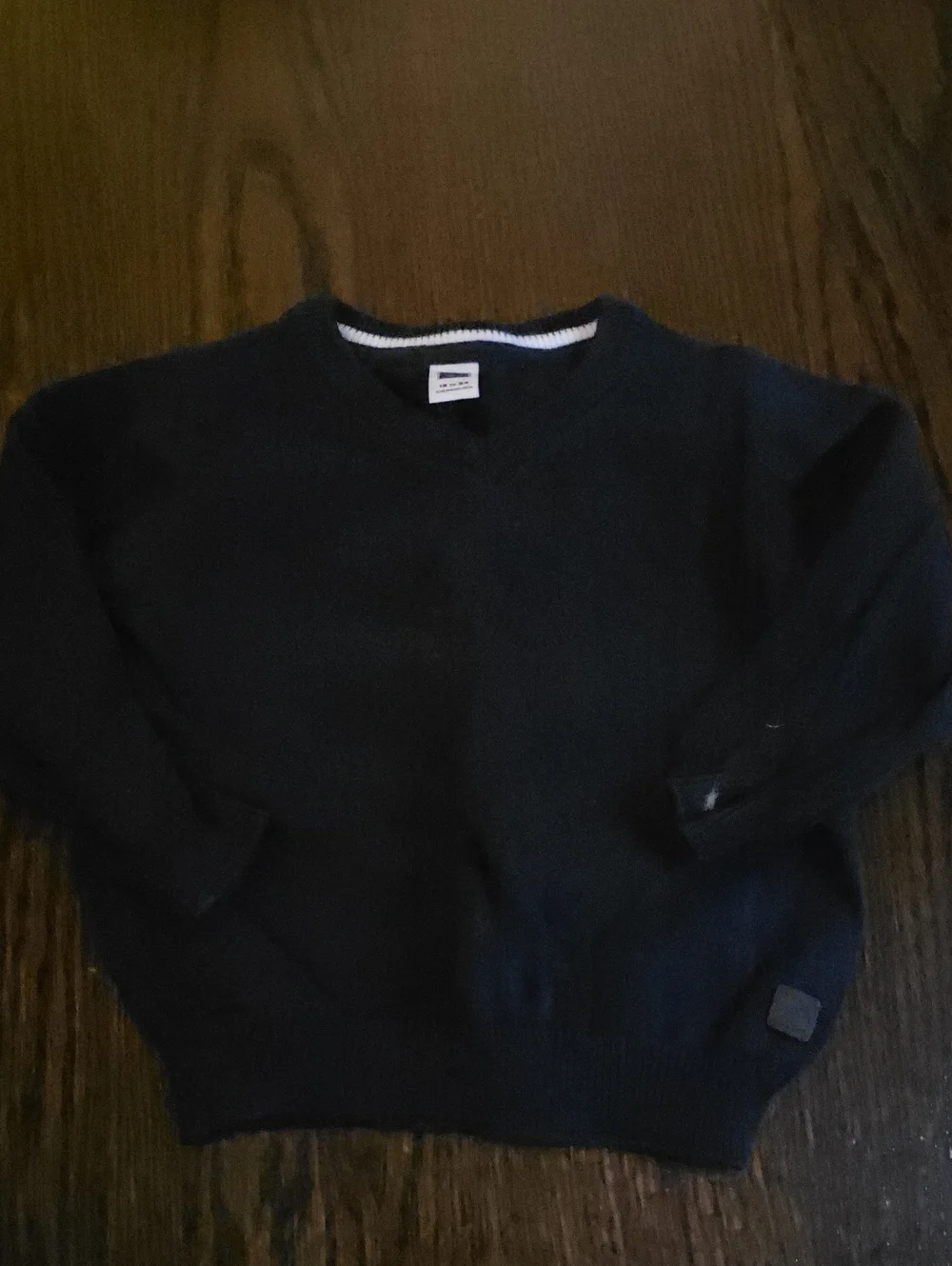 Janie and Jack Black Crewneck Sweater